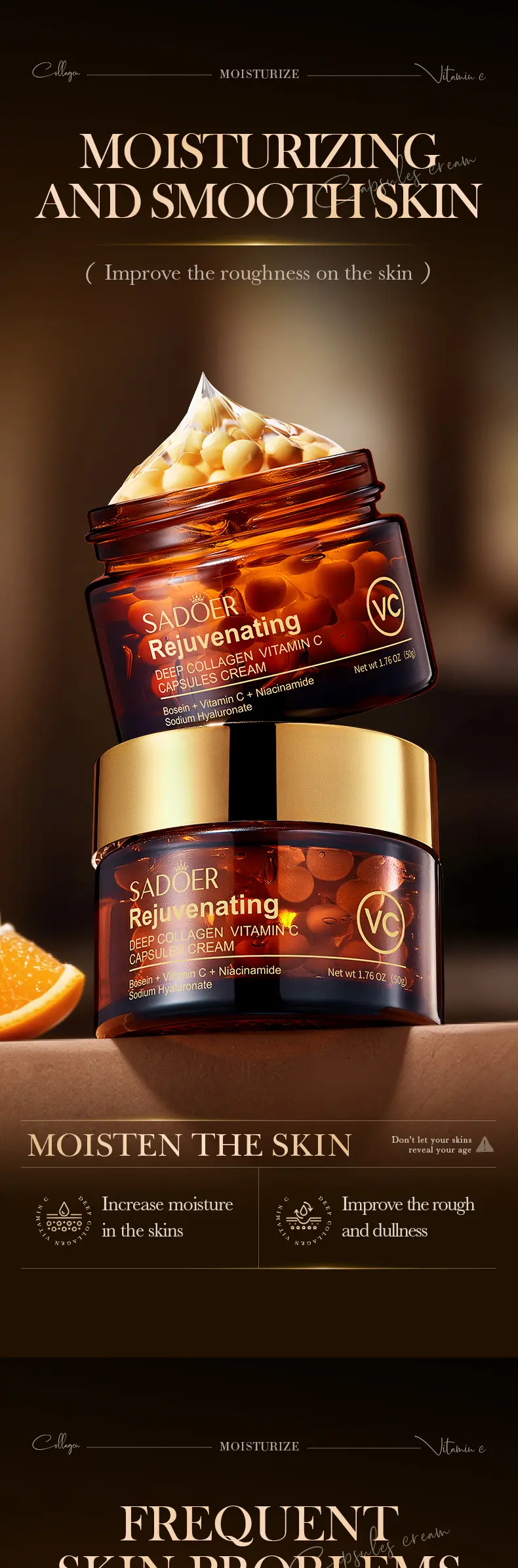 2PCS Collagen Nicotinamide & Vitamin C Capsule Cream Combo Set | Advanced Moisturizing & Firming Formula | Deep Hydrating K-Beauty Facial Care for All Skin Types 2PCS Collagen Nicotinamide & Vitamin C Capsule Cream Combo Set | Advanced Moisturizing & Firming Formula | Deep Hydrating K-Beauty Facial Care for All Skin Types