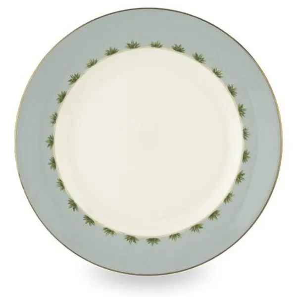 Lenox Colonial Tradewind Tropical Dinner Plate (Model 6226781) - Casual Modern, Palm Clusters, Dishwasher-Safe, Everyday Use Kitchen Tableware