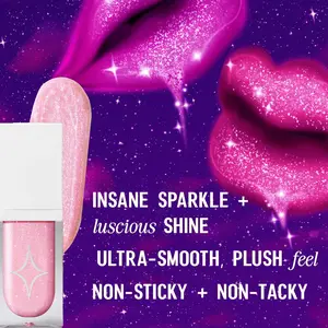 MAGIC DRIP Glitter Lipgloss - High-Cushion Multidimensional Sparkle Lip Gloss for All Skin Types - Rich Coating Texture, Non-Sticky Formula- Cosmetic