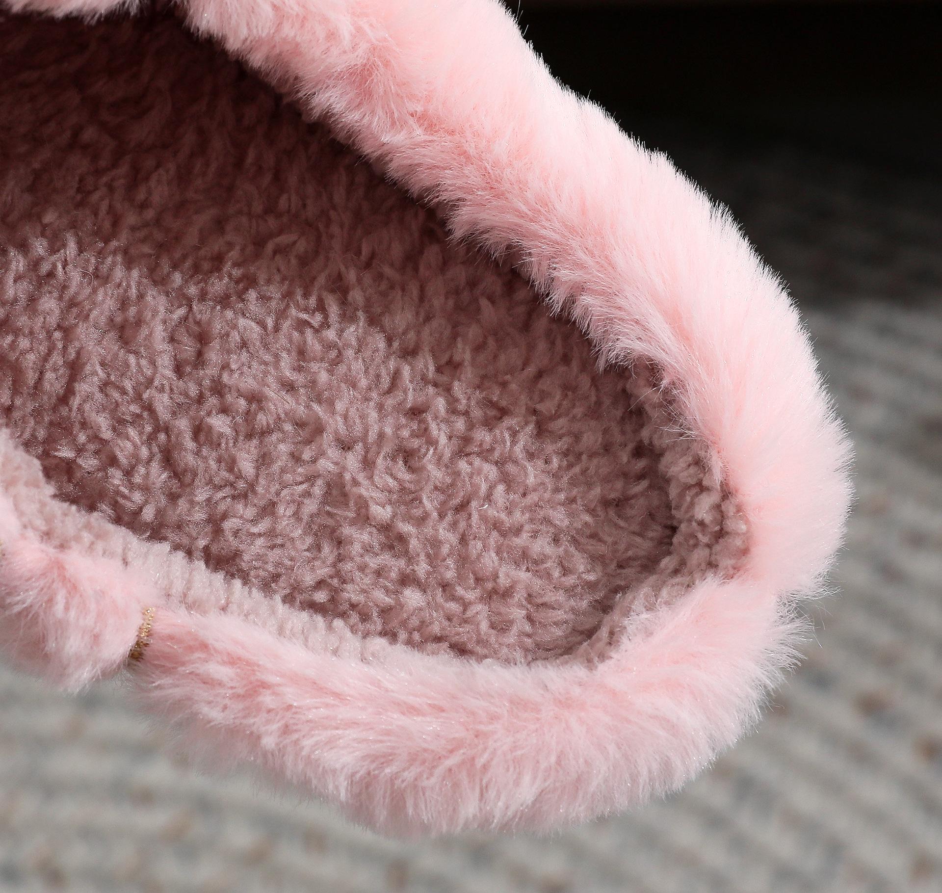 Womens Mens Memory Foam Plush Slippers Warm Soft Cozy Home Slipper Outdoor Indoor House Shoes