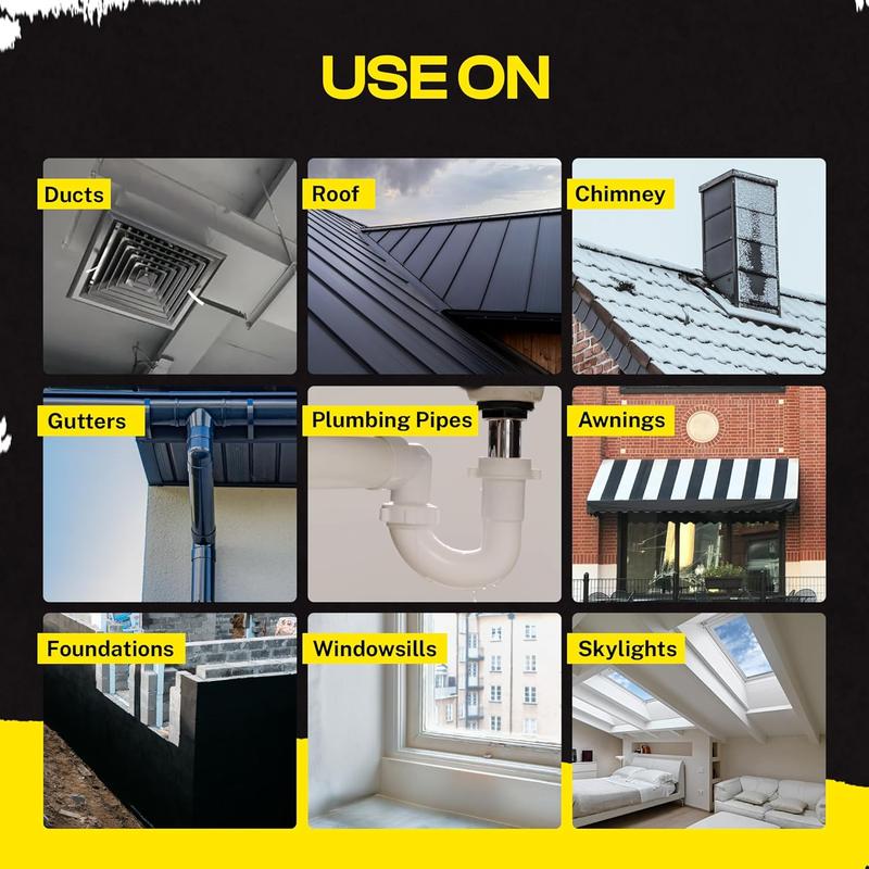 Alien Seal Spray Liquid Sealant Spray, Waterproof Liquid Rubber Spray Prevents Patches and Seals Leaks, Protects Surfaces, Works on Most Materials, Long Lasting, Dries Black or Clear-1 Can (14 Oz)