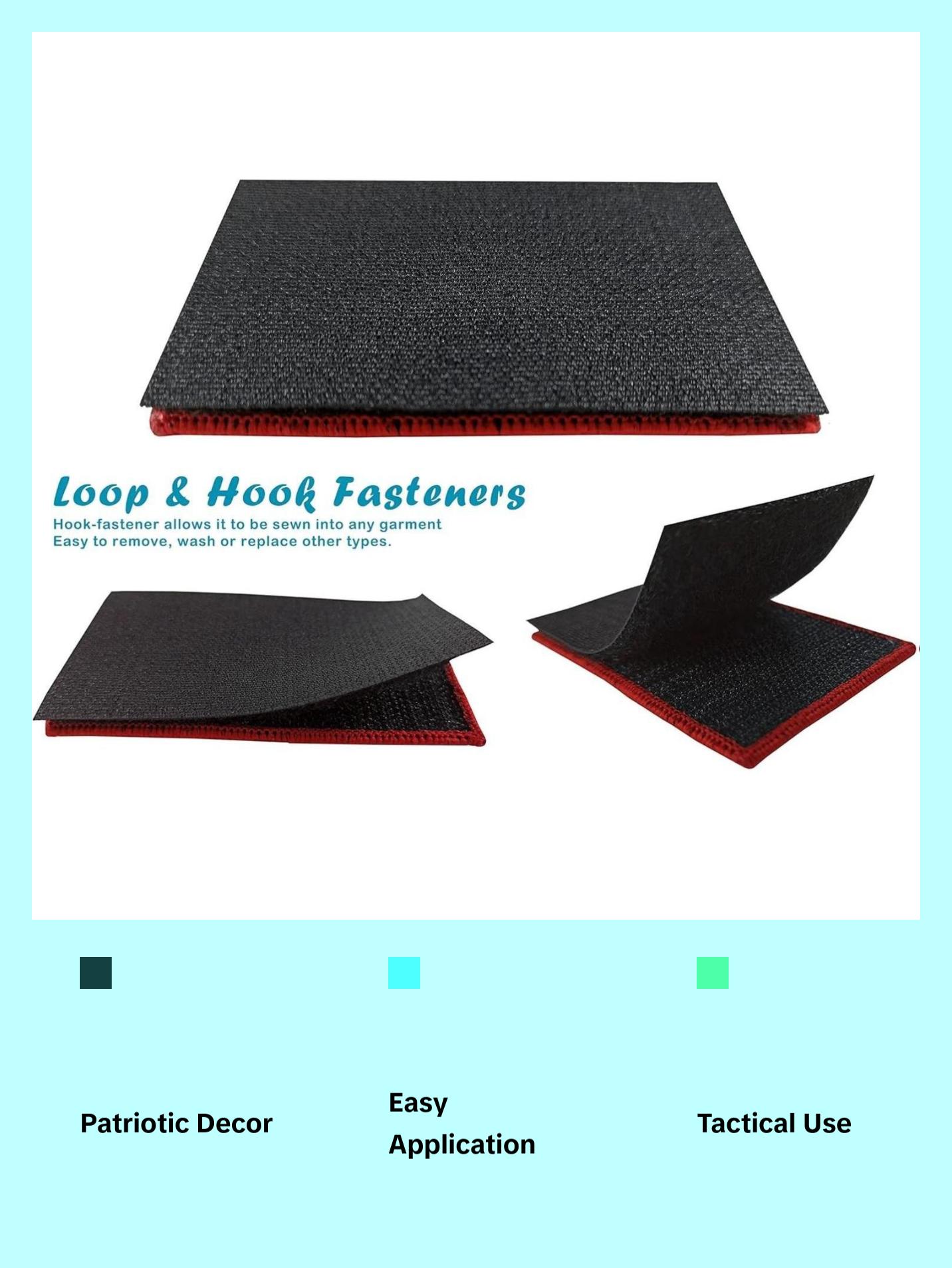 Mexico Flag Patch Mexican Tactical Patch- Hook and Loop Fastener, 2 Pack