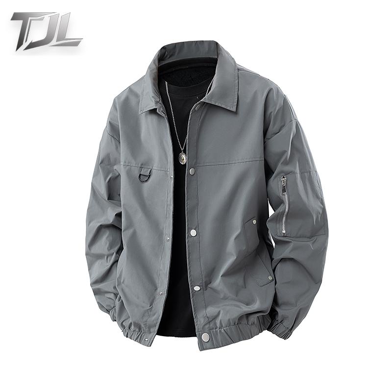 TJL Men's Casual Jacket - Lightweight Streetwear Up Coat with Pockets, Modern Fit Grey Outerwear for Daily Wear winrar variety jacket TJL Men's Casual Jacket - Lightweight Streetwear Up Coat with Pockets, Modern Fit Grey Outerwear for Daily Wear winrar variety jacket