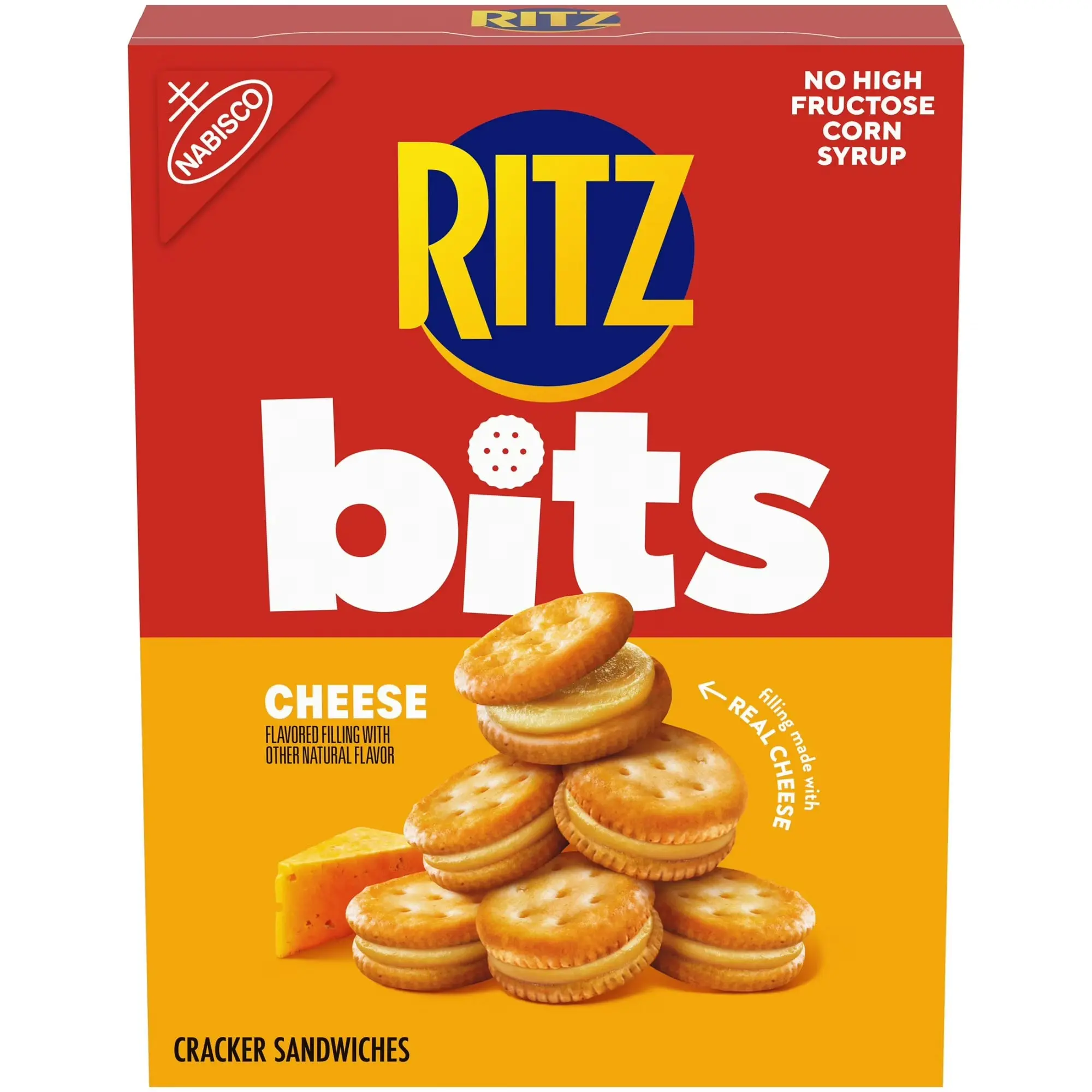RITZ Bits Cheese Sandwich Crackers, Snacks for Kids and Adults, Lunch Snacks, 8.8 oz RITZ Bits Cheese Sandwich Crackers, Snacks for Kids and Adults, Lunch Snacks, 8.8 oz