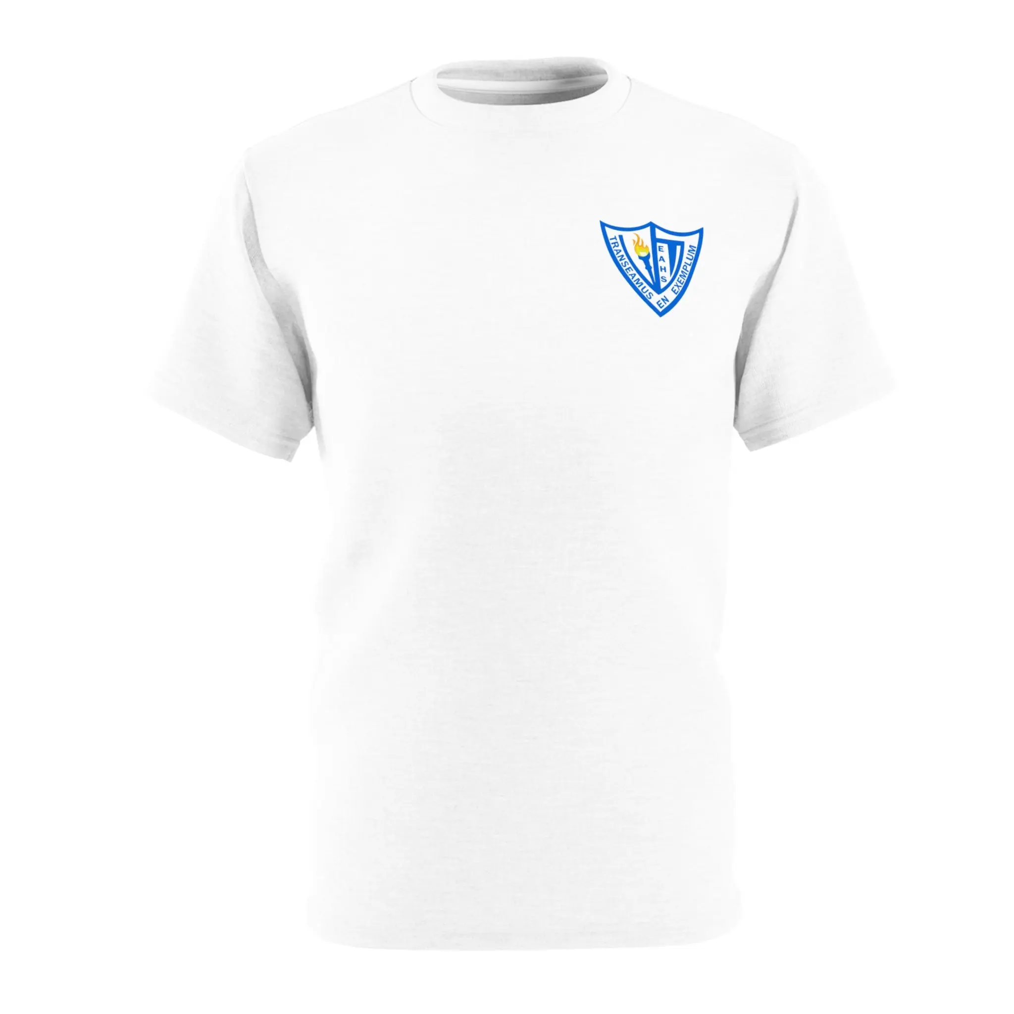 White EAHS Champion Factory Unisex Microfiber Cut & Sew T-Shirt