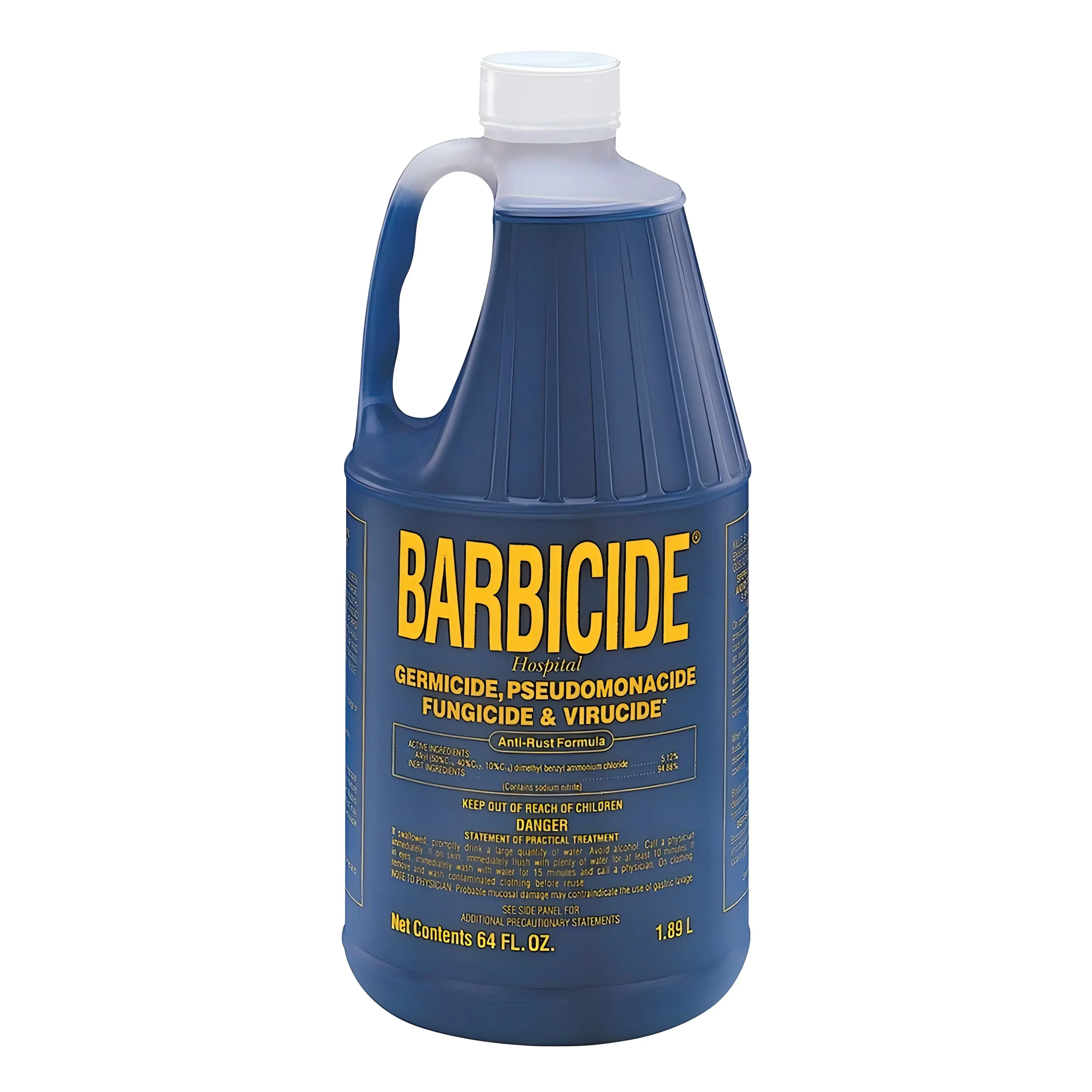 BARBICIDE 0.5 Gal 64oz Household Liquid Disinfectant Concentrate - EPA-Registered Hospital-Grade Antimicrobial Germicide for Salons, Barbershops - Rust Resistant Solution for Professional Metal, Plastic Tools, Shears, Combs, Anti-Rust