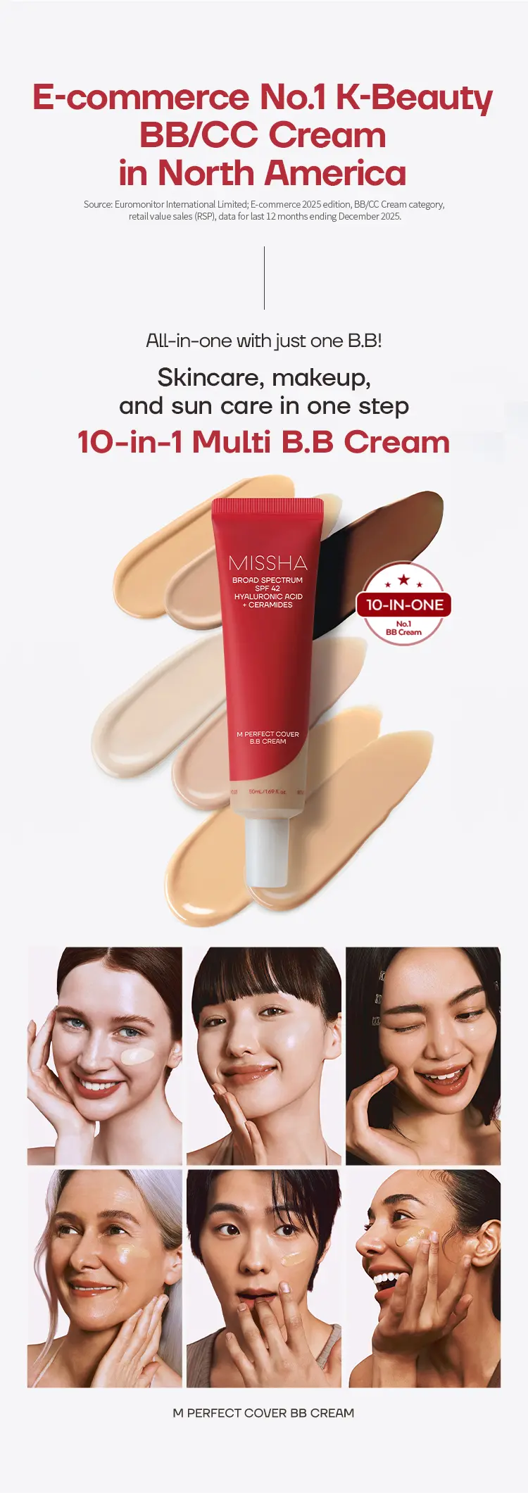 [MISSHA Official] M Perfect Cover BB Cream SPF 42 PA+++(50ml)
