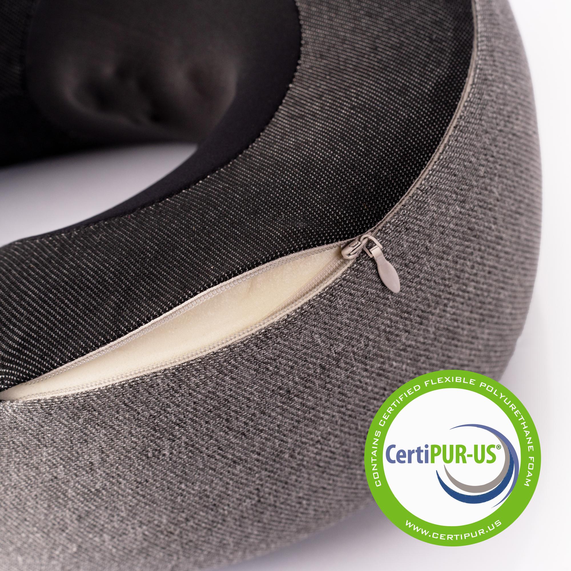 GhostBed Shiatsu Massaging Neck Pillow with Memory Foam & Infrared Heat Massage Machine