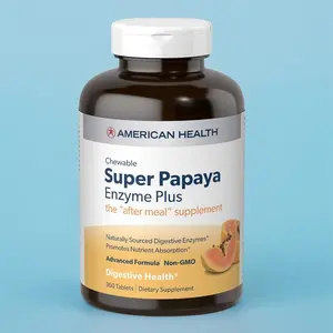 American Health Products Super Papaya Enzyme Plus 360 Tablets with Evening Primrose Oil for Women's Nutritional Support