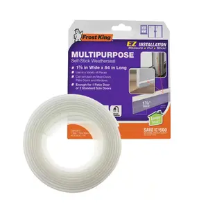 E/O 84 In. X 1.87 In. Clear Patio Door Weatherstrip Frost King