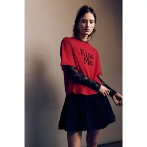H&M Embroidery-detail T-shirt