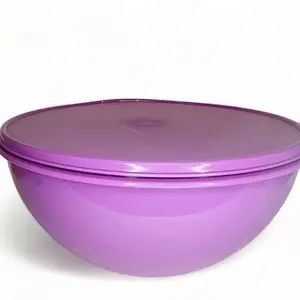 New Tupperware Thatsa Jr. Mixing Bowl - 12 Cup (2.75L) Capacity - Vibrant Purple with Airtight Seal - BPA Free