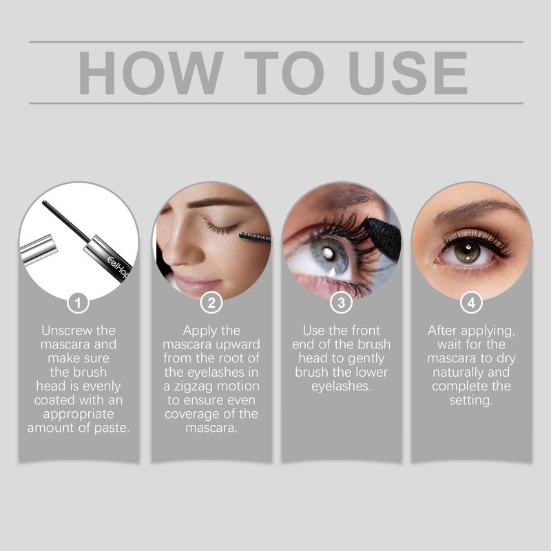 Eelhope 4d Curling Iron Mascara, Natural, Thin, Volumizing, Waterproof, Sweat Resistant Mascara