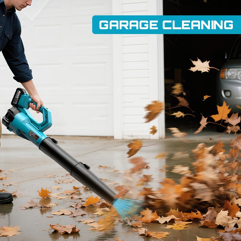 Seesii  Leaf Blower Cordless Electric Leaf Blower/Snow Blower  780CFM/440MPH Brushless Motor 2x4000mAh Batteries Handheld Snow Blower Variable Speed Control Turbo Button Electric Blower for Lawn Care Debris Dust Removal Outdoorfun