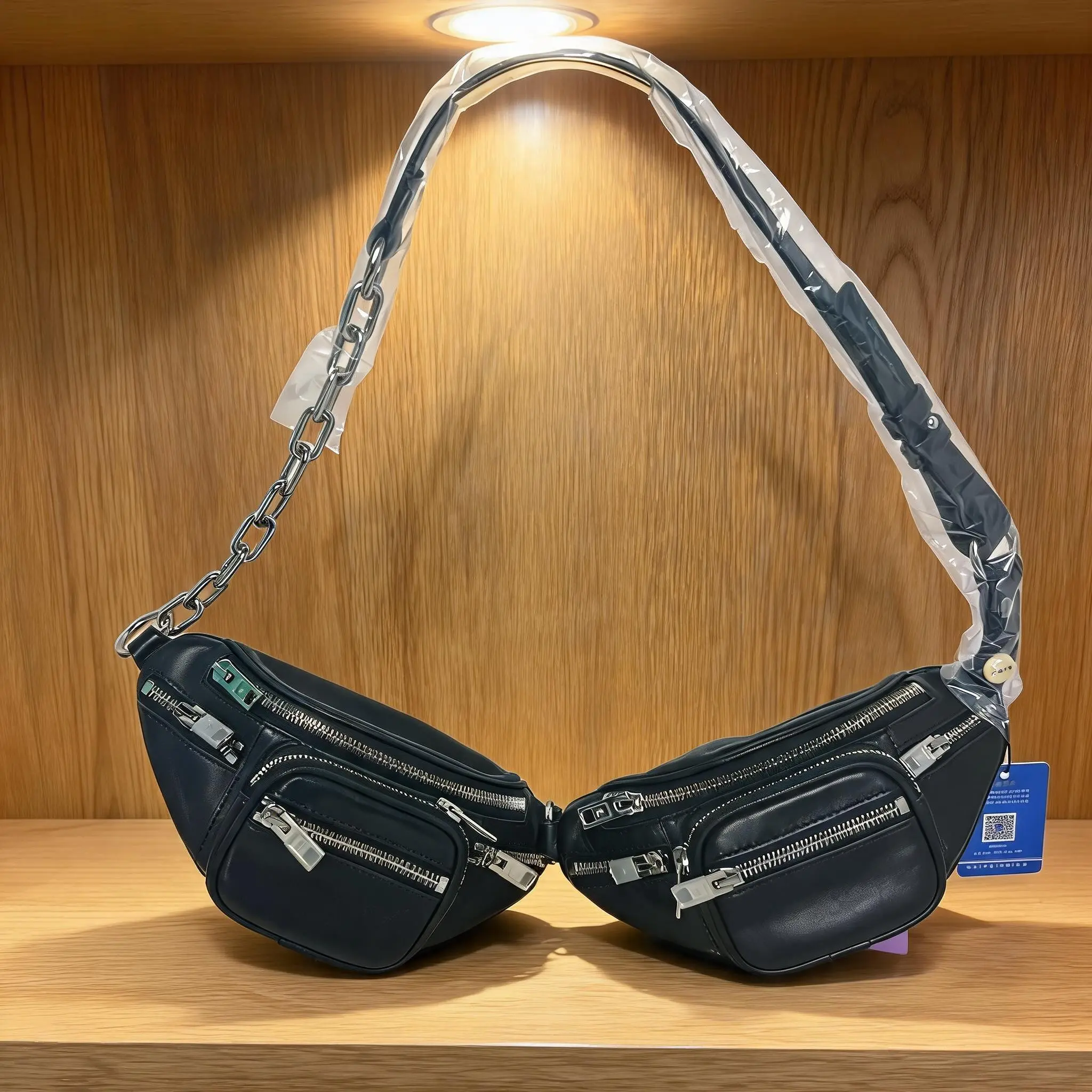 Pre-owned Alexander McQueen Alexander Wang Leather Shoulder Bag I0729398119