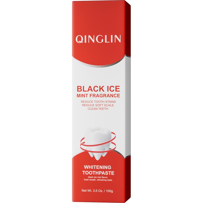 Professional Teeth Whitening Toothpaste - QINGLIN Mint Fresh Breath Toothpaste for Stain Removal, Enamel Protection, Daily Oral Hygiene, Whitening Paste with Natural Mint