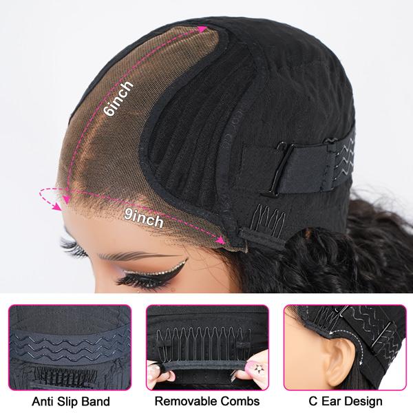 Yaki Straight Wear Go Pre-Layered Cut Bob Wig Pre Cut Glueless HD T Part Lace Front Wig Natural Black Deep Part Lace Glueless Wig #TikTokShopBacktoSchool