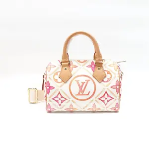 Pre-owned Louis Vuitton Coated Canvas Shoulder Bags Speedy 20 Multicolor Monogram Shoulder Bag T ZY0000368003