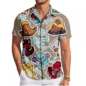 Ground Type Poke PKM Hawaiian Shirt | Cool Summer Anime Vibes for Men & Fans