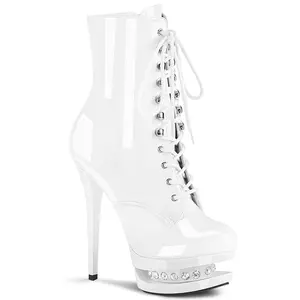 Pleaser Women's Lace-Up Platform Boot, Blondie-R-1020 Women's Footwear