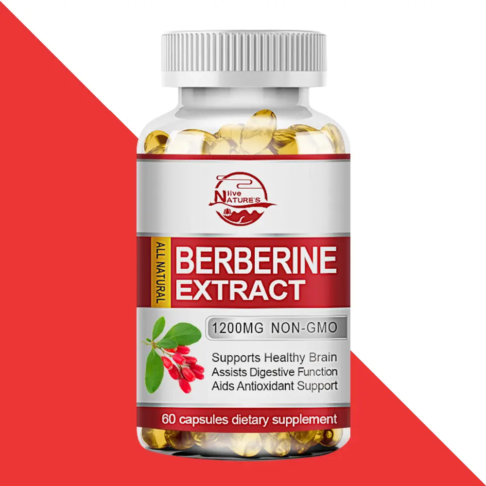 Berberine HCL Supplement 1200mg High Potency - Cholesterol Management, Blood Sugar Support, Antioxidants Vitamins Supplements - 60 Vegetarian Capsules, Gluten Free, Non-GMO, Cholesterol Management Vitamins Supplements