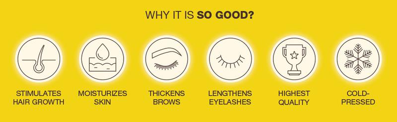 Pure Cold Pressed Castor Oil - Big 32 fl oz Bottle - Unrefined & Hexane Free - 100% Pure Castor Oil Haircare Comfort