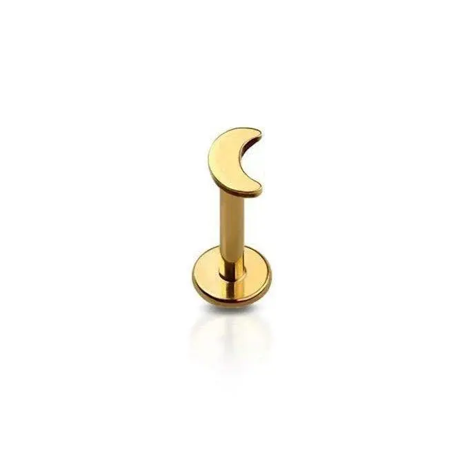 Moon Flat Back Stud Moon Flat Back Stud