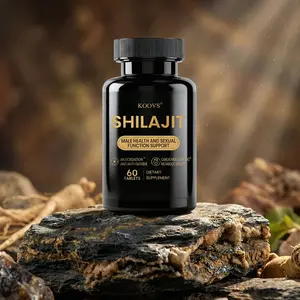 KOOVS Premium Shilajit Tablets for Men 7-in-1 Complex Supplement with Natural Herbs Antioxidants & Essential Minerals to Support Energy Vitality Metabolism & Overall Daily Wellness