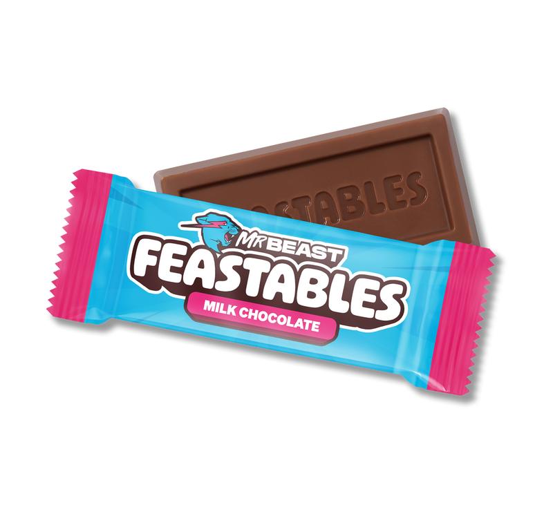 Feastables by MrBeast Valentine’s Milk Chocolate Candy, 22-Count Shareable Chocolate for Gifting & Sharing