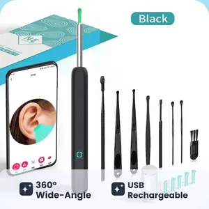 Electric Earwax Removal Tool with 360° Camera Portable Waterproof Ear Cleaning Device for iPhone & Android Type-C Charging Party Favors