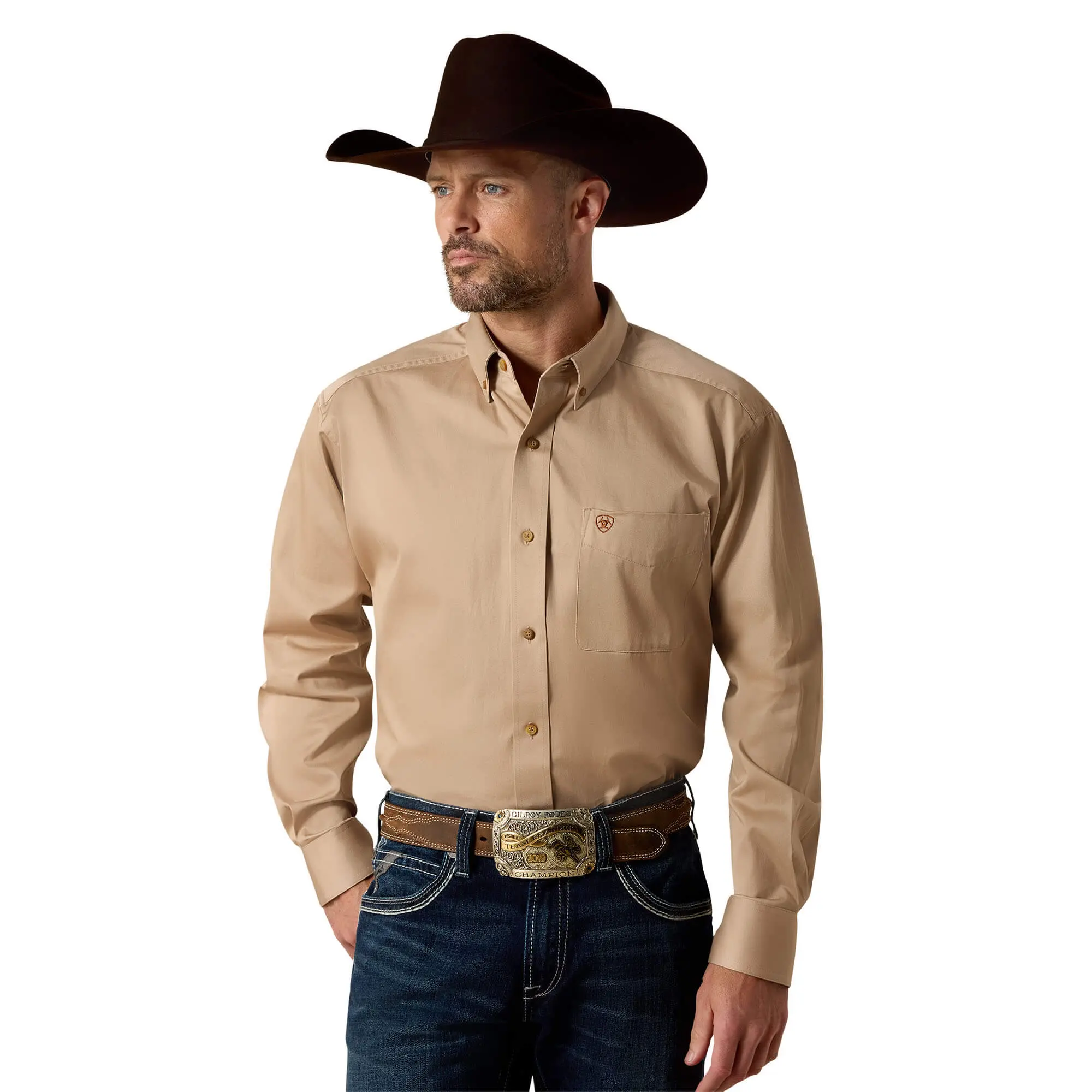 Men's Solid Twill Classic Fit Shirt