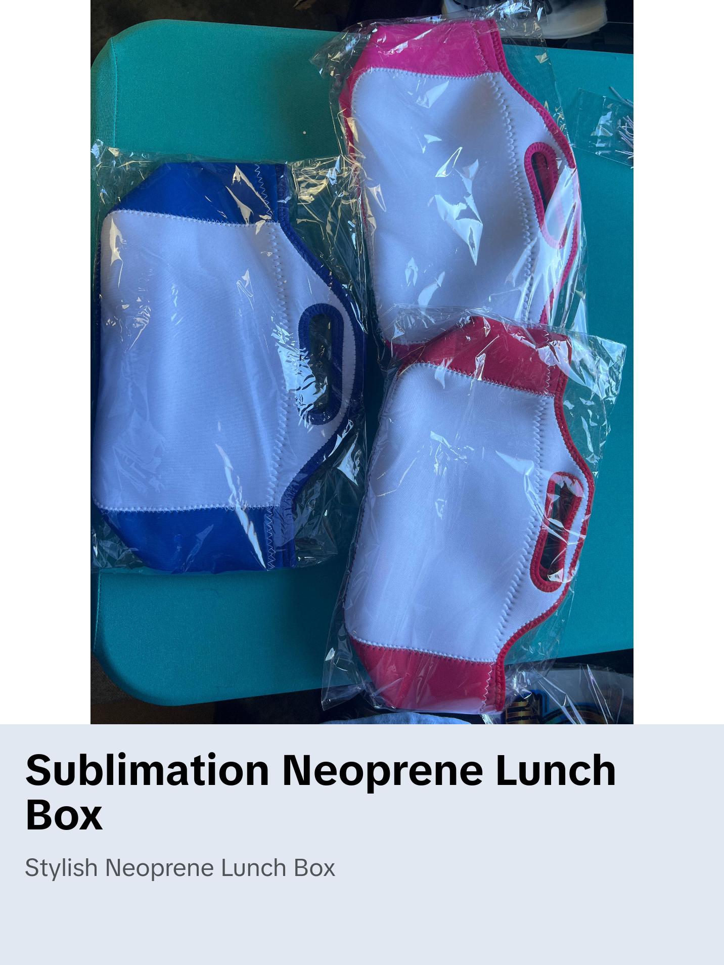 Color Neoprene Lunch Box (Blank)