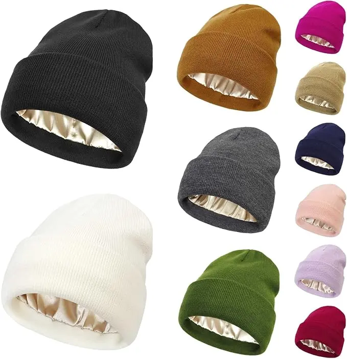 Solid Color Beanie Hat, Perfect Valentine's Day Gifts for Him, Warm Winter Knit Hat for Men & Women, Cozy Fitted Daily Beanie Beanies White Caps Knitted Cap