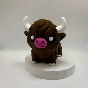 Highland Cow 4" Fun fidget 3d printed Highland Cow 4" Fun fidget 3d printed