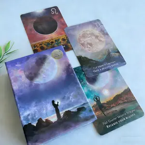Moon Tarot Cards Deck, Beautiful Cards To Boost Manifesting Powers And Find Out How To Attract What Most Desire in Life