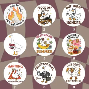 Silly Goose Pin Button Funny Backpack Accessory