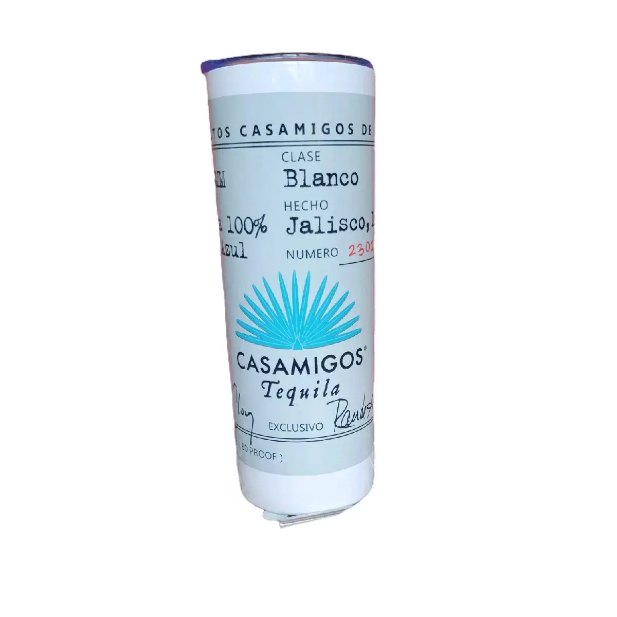 Casamigos tumbler Stainless Steel Drinkware with Lid and Straw Drinkware Flasks Metal Portable