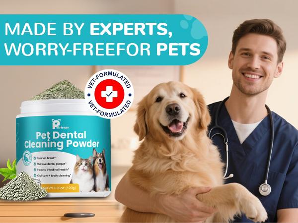 60 Servings Dog Teeth Cleaning Powder, Pet Dental Cleaning Powder for Dogs & Cats – Removes Tartar & Stains, Freshens Breath, Natural Oral Care Toothpaste Alternative,Plaque Tartar Remover with Postbiotic 60 Servings Dog Teeth Cleaning Powder, Pet Dental Cleaning Powder for Dogs & Cats – Removes Tartar & Stains, Freshens Breath, Natural Oral Care Toothpaste Alternative,Plaque Tartar Remover with Postbiotic