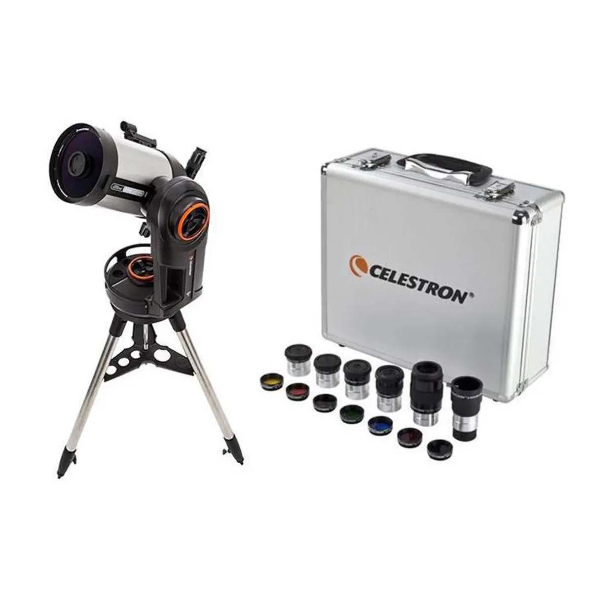 Celestron NexStar Evolution 6, Schmidt-Cassegrain Telescope with Integrated WiFi - with Deluxe Accessory Kit (5 Celestron Plossl Eyepieces, 1.25in Barlow Lens, 1.25in Filter Set, Accessory