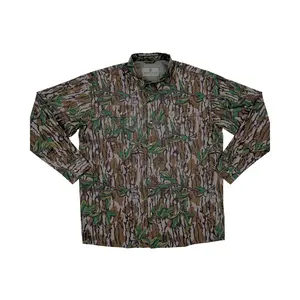 Performance Button Down Hunting Shirt - Mossy Oak Greenleaf