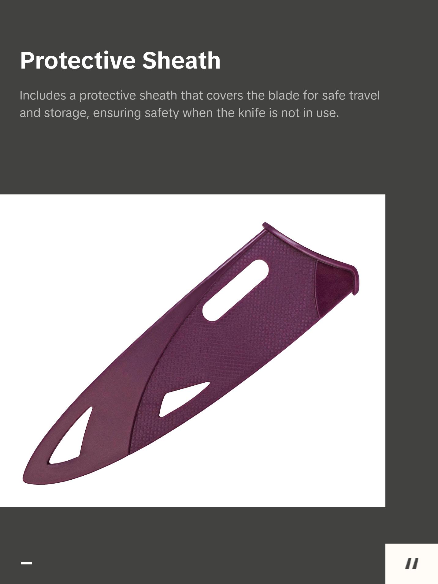 Zyliss Utility paring kitchen knife with sheath cover