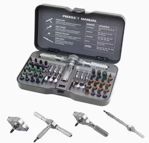 40-in-1 Ratchet Screwdriver Set With S2 Steel Bits, Magnetic Ratchet, Flexible Shaft, Ideal For Furniture Assembly, Electrical Appliance Repair