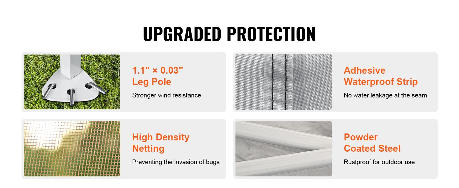 VEVOR Outdoor Canopy Gazebo Tent, TikTokShopBlackFriday, Portable Canopy Shelter with Large Shade Space, Mosquito Netting & 4 Sandbags for Party, Backyard, Patio Lawn and Garden VEVOR Outdoor Canopy Gazebo Tent, TikTokShopBlackFriday, Portable Canopy Shelter with Large Shade Space, Mosquito Netting & 4 Sandbags for Party, Backyard, Patio Lawn and Garden