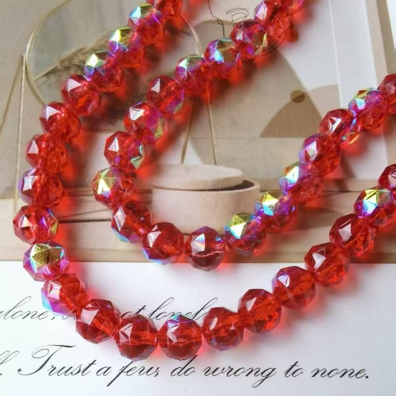 【 C006】 DIY Crystal Beads AB Color Faceted Teardrop & Rondelle Gemstone Loose Beads Bulk for Jewelry Making Necklace Bracelet Earring Kit