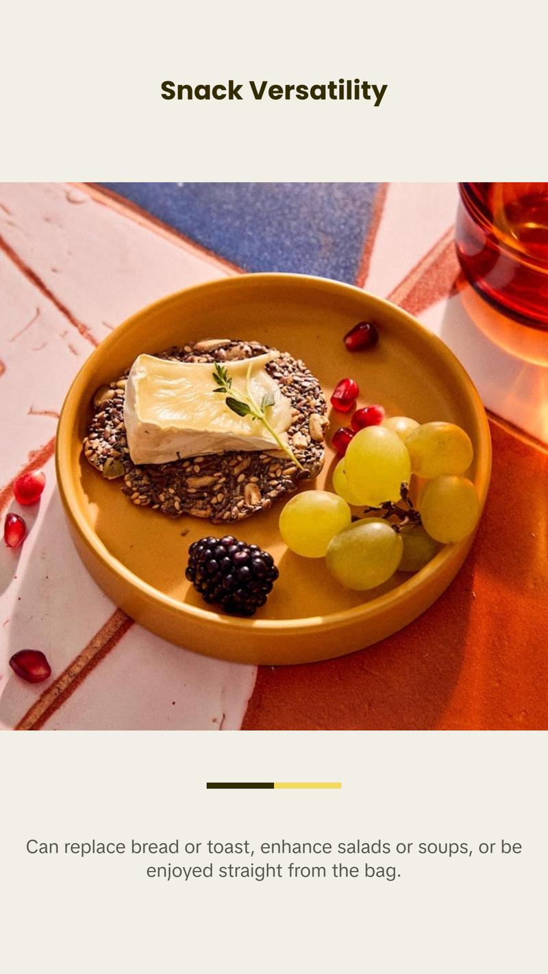 Ella's Flats Tasty Variety 3-Pack | Sesame | Everything | Spicy | 4.8oz | Light & Crispy Sesame Seed Crackers Snack Fiber Ella's Flats Tasty Variety 3-Pack | Sesame | Everything | Spicy | 4.8oz | Light & Crispy Sesame Seed Crackers Snack Fiber