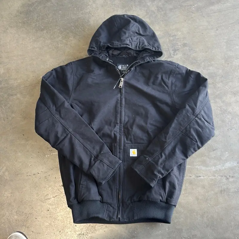 Carhartt J130-M Durable Work Jacket for Men, Water-Resistant Cotton Canvas Outerwear