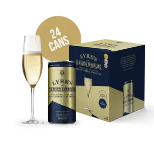 LYRE'S Classico Sparkling Non-Alcoholic Beverage - 24 Cans, 6 x 4 Pack, 9.45 Fl Oz Each, 40 Calories, Natural Flavors