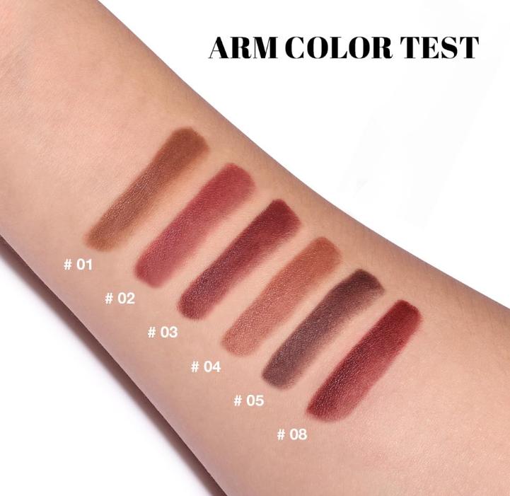 3Pcs Warm Brown Maroon Dark Wine Red Gradient Matte Lipstick Lip Liner Crayon Combo Pencil Set for Women Long Lasting, Cream Lip Liner and Lipstick Combo Makeup，Flawless Gradual Ombre Effect