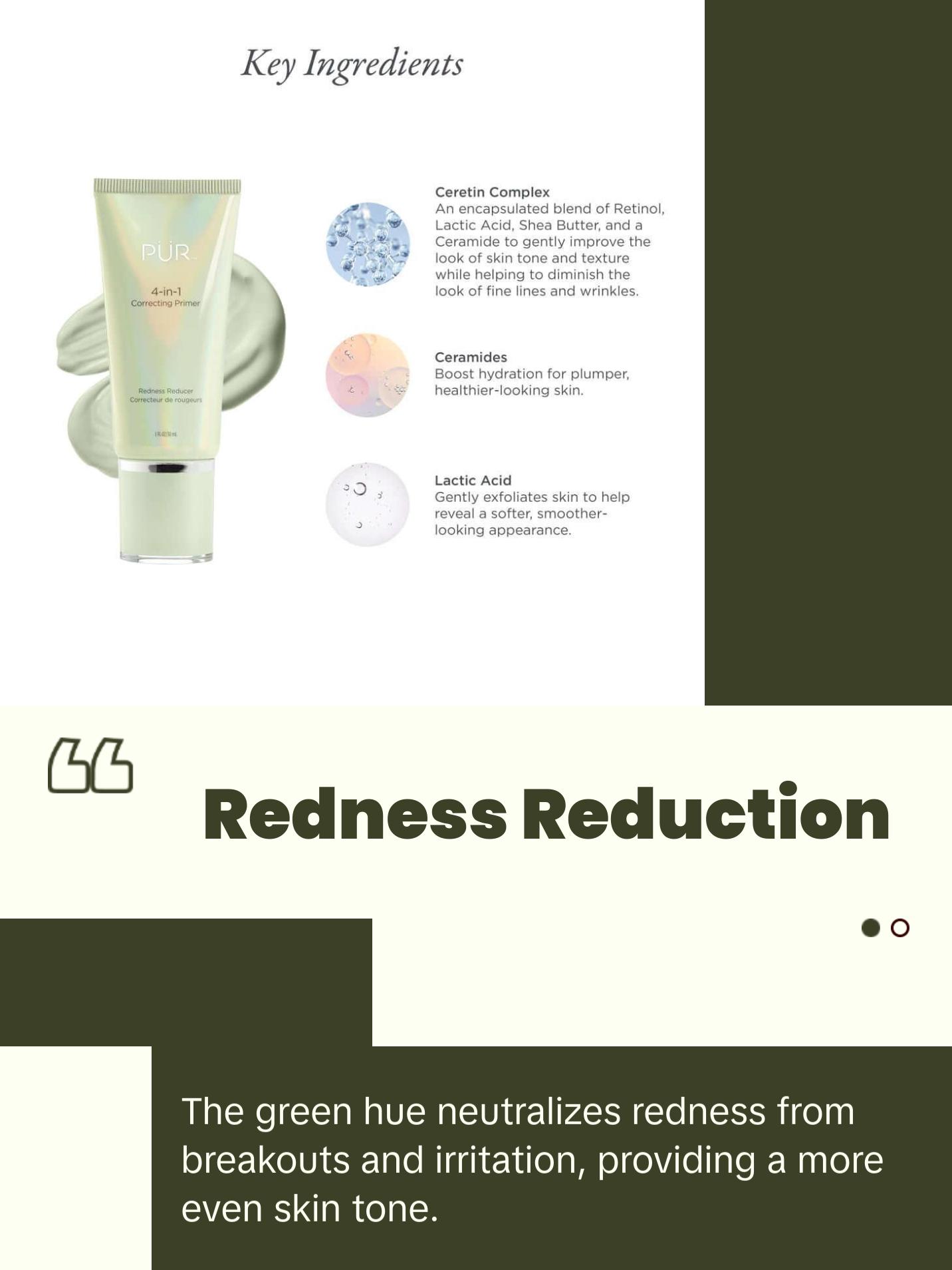 PUR - 4-in-1 Correcting Primer Redness Reducer Firming Primer