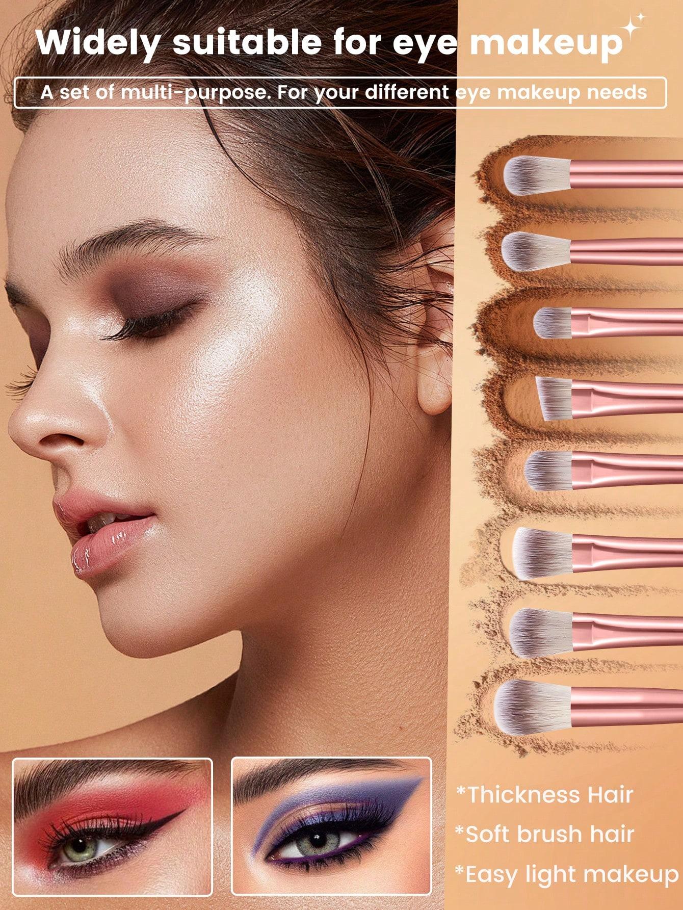 57pcs Makeup Brush & Sponge Full Kit | 30 Brushes + 4 Sponges + 4 Finger Puffs + 4 Triangle Puffs + 4 Mini Sponges + 2 Facial Cleansing Sponges + 8 Powder Puffs (4 Star/4 Teardrop) + 1 Brush Cleaner Bowl